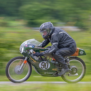 Vintage Racing Motorcycle Number 90