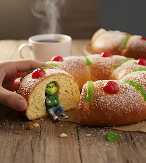 Grinch in Rosca de Reyes