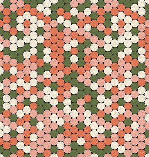 Pastel Geometric Dot Pattern