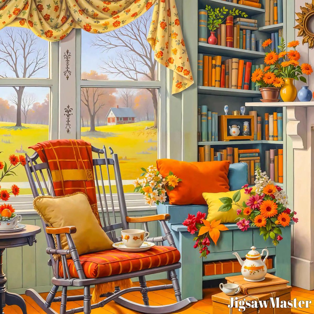 Cozy Autumn Reading Nook