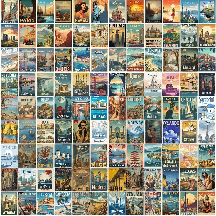 Vintage Travel Postcards