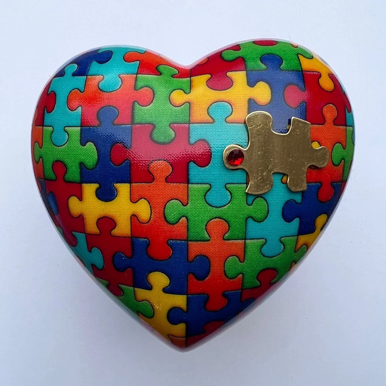 Colorful Puzzle Heart