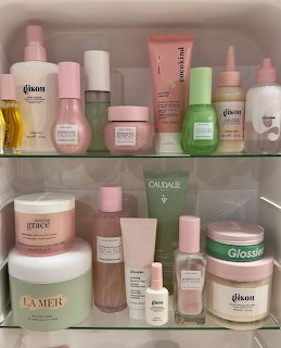 Aesthetic Skincare Shelf