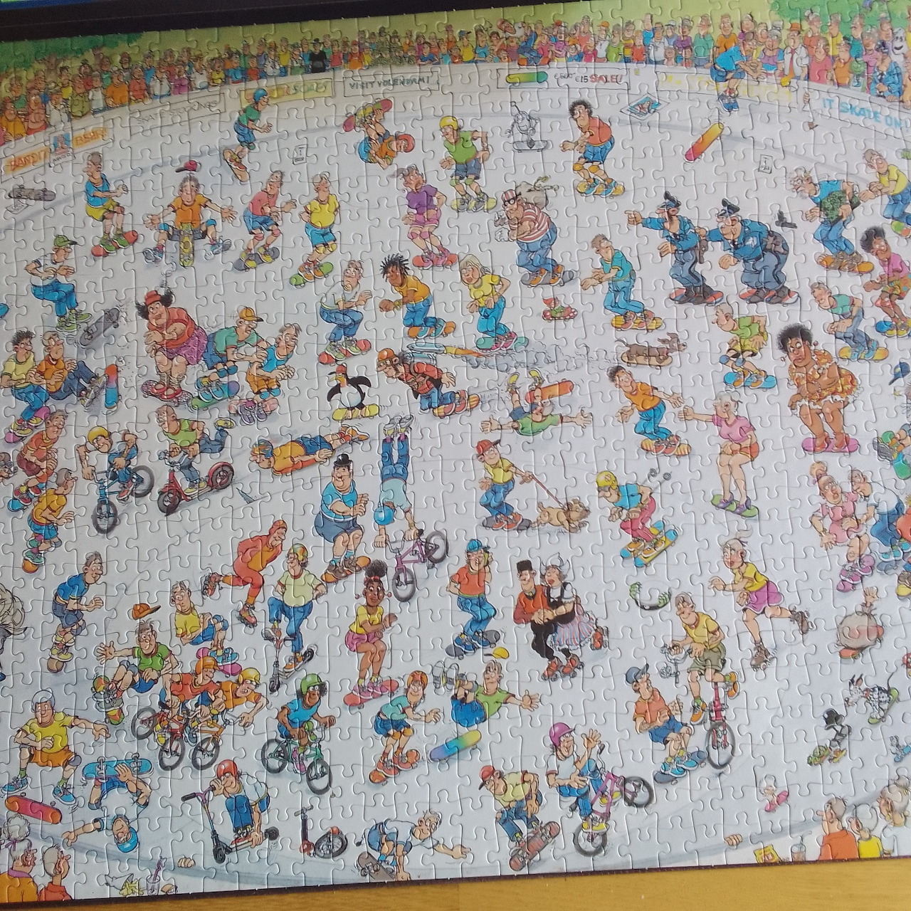 Busy Beach Scene Illustration