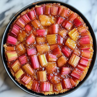 Rhubarb Upside-Down Cake