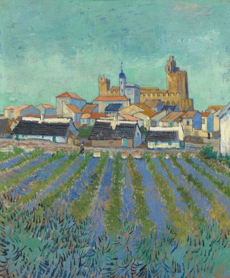 View of Saintes-Maries-de-la-Mer