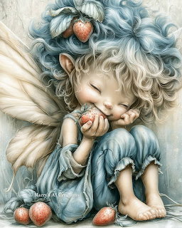 Fairy Child with Strawberries