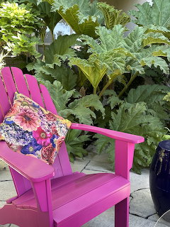 Pink Chair in the Garden