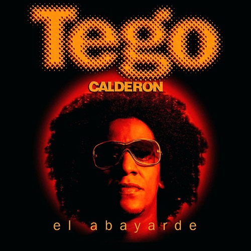 Tego Calderon album cover with artist wearing sunglasses and afro on black background