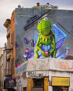 Kermit the Frog Street Mural