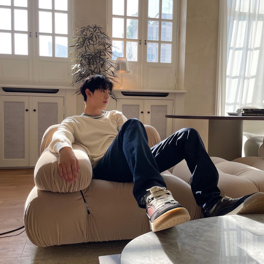 Man Relaxing Indoors