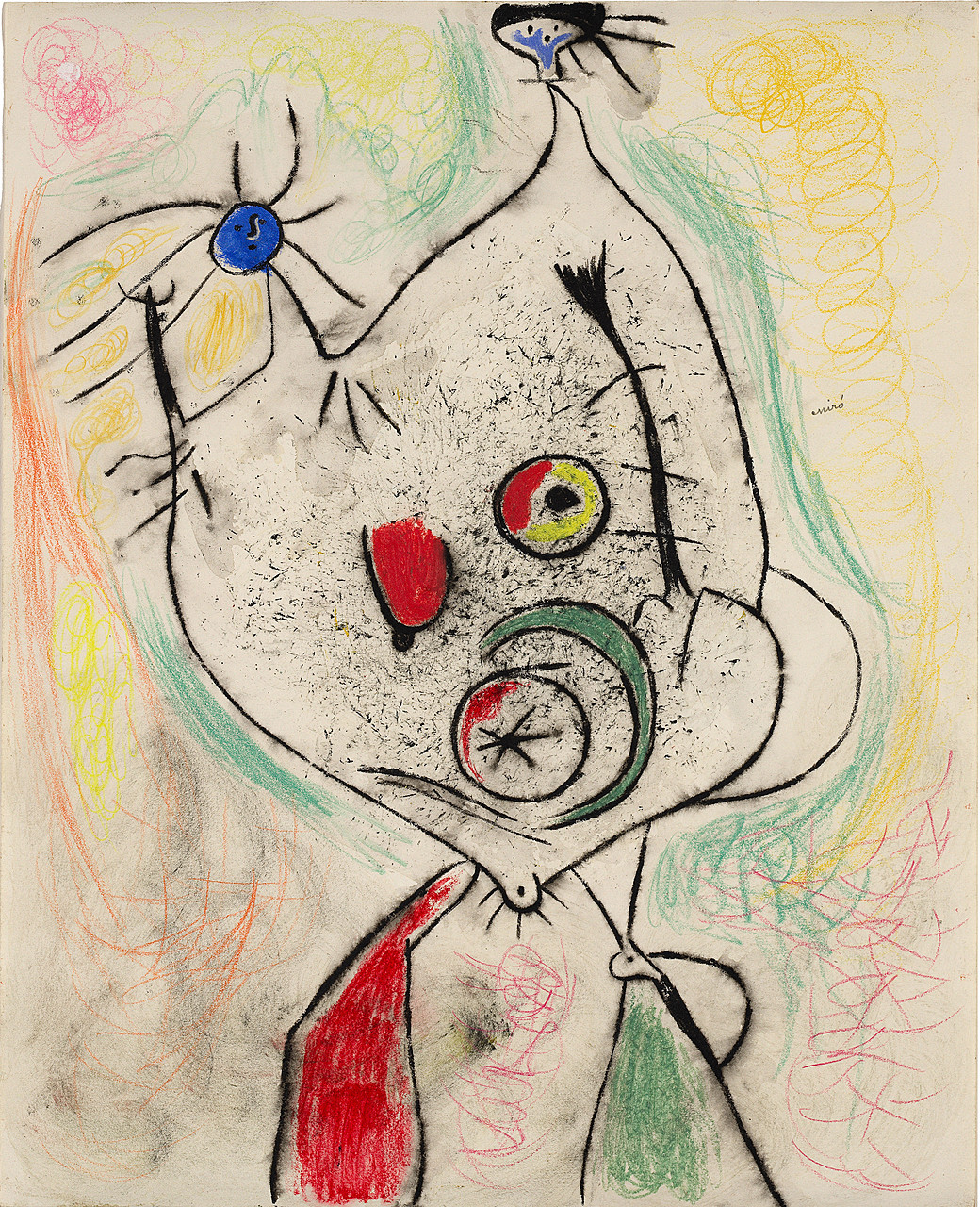 Miró Surrealist Figure Drawing