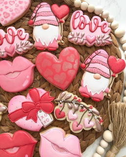 Valentine's Day Decorated Cookies