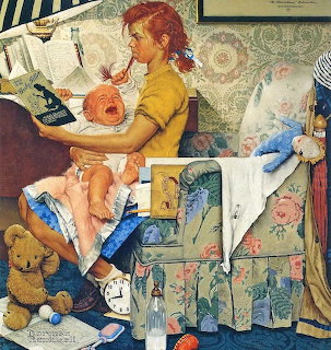 Norman Rockwell Babysitter