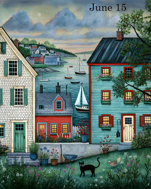 New England Coastal Village