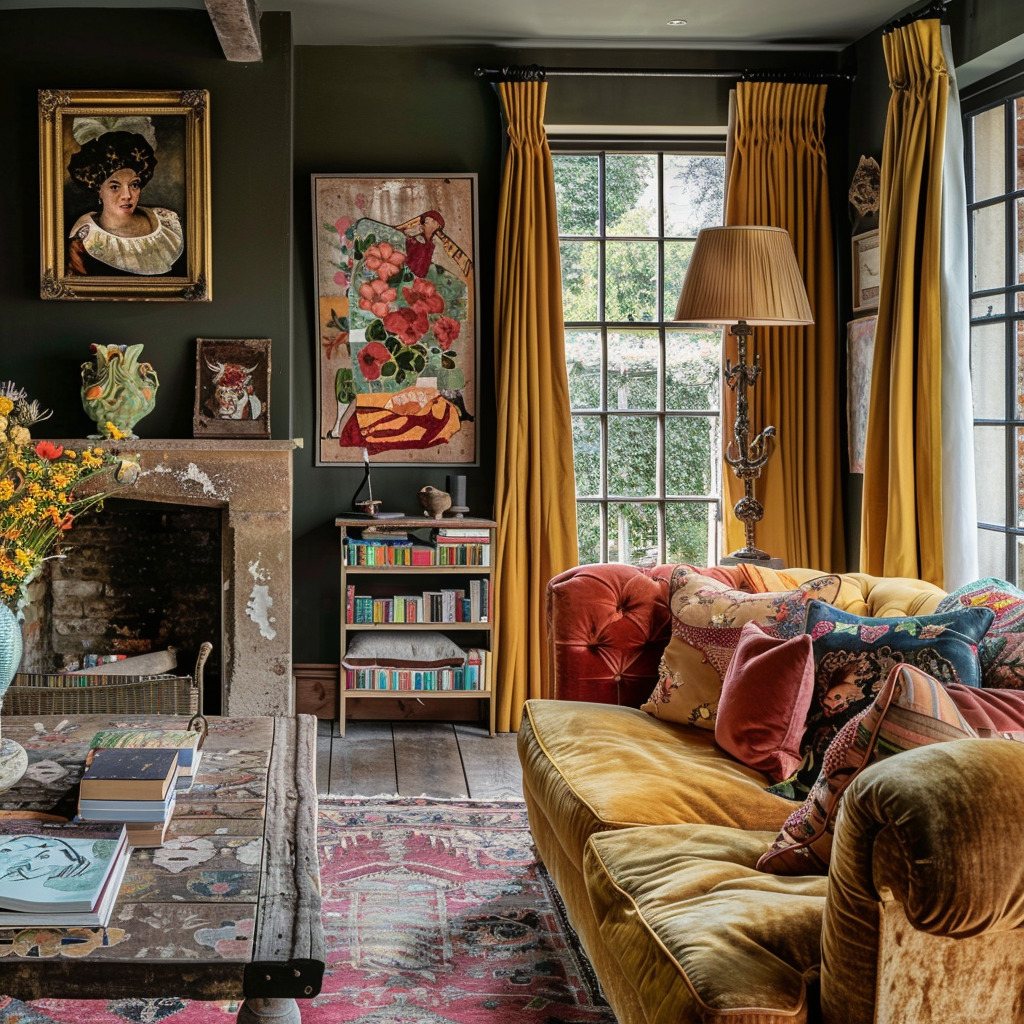Cozy Victorian Living Room