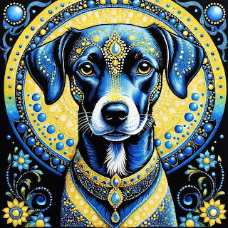 Dog Mandala Art