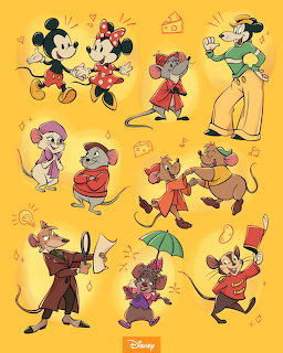 Disney Mouse Characters Collage