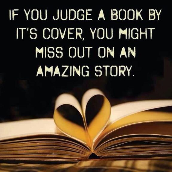 Open book with pages folded into a heart shape beneath an inspirational quote