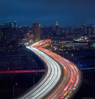 City Highway at Dusk
