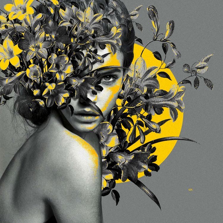 Floral Woman Portrait