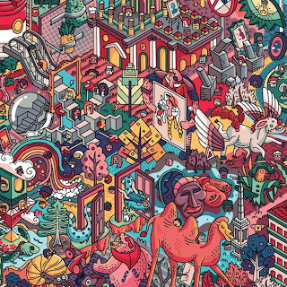 Colorful Isometric City Illustration