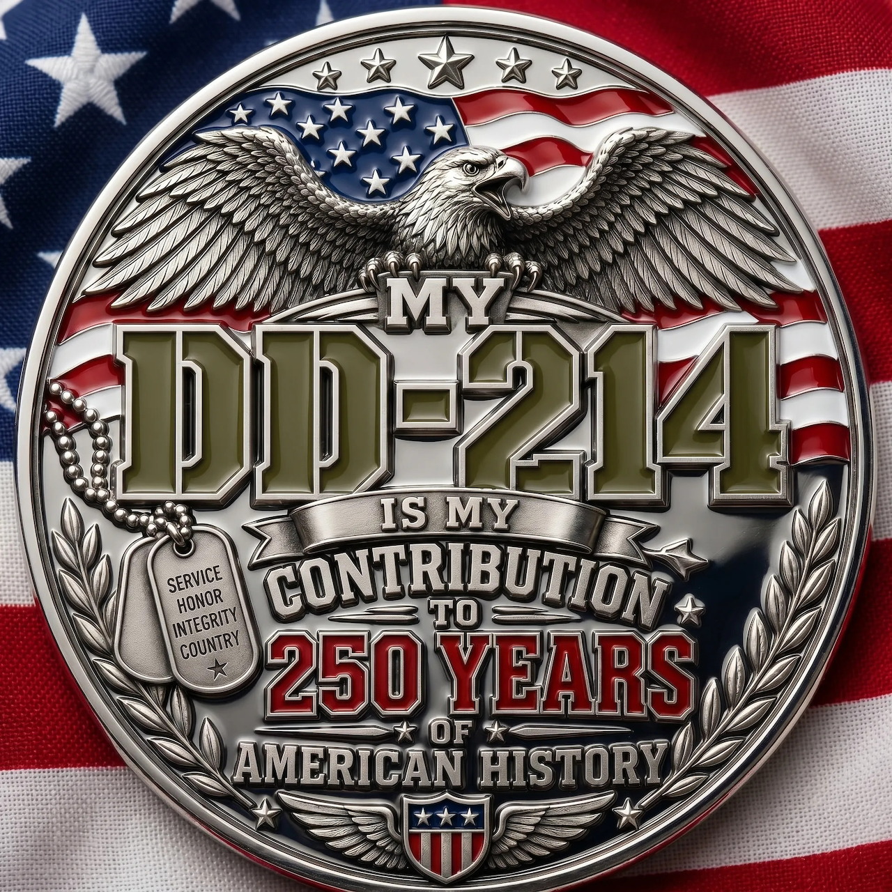 DD-214 Military Commemorative Coin