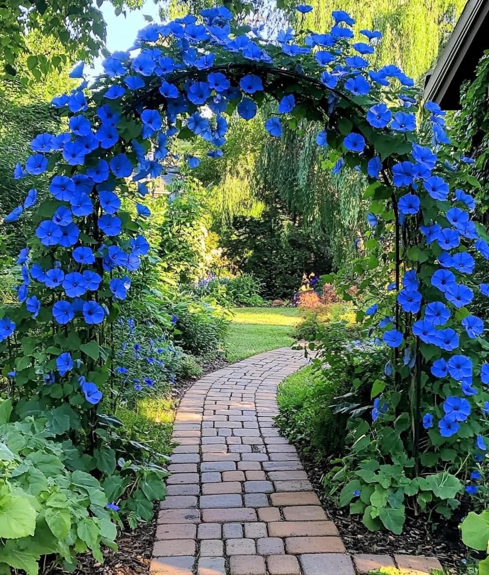 Colorful flowers blooming in a green garden