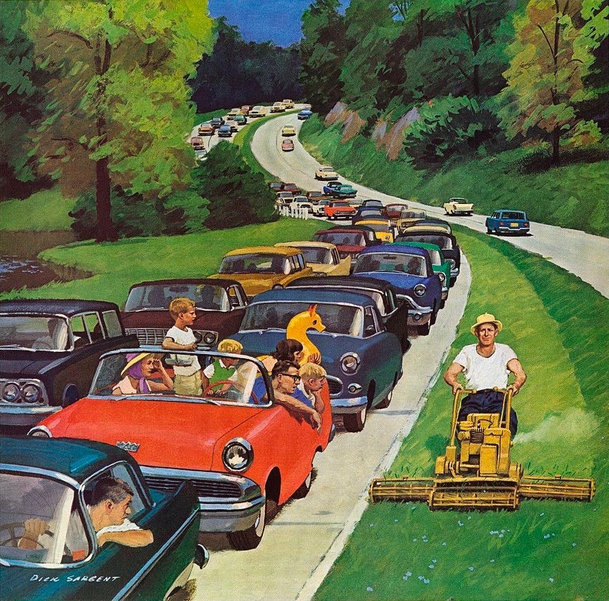 Speeder on the Median