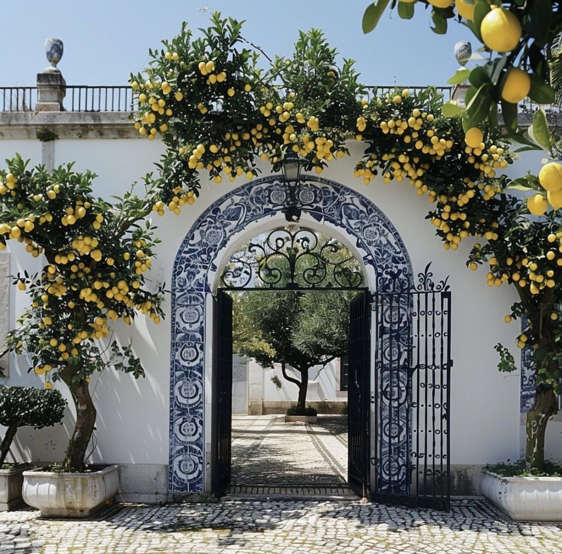 Blue Tiled Archway