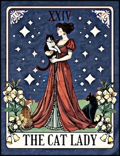 Cat Lady Tarot Card