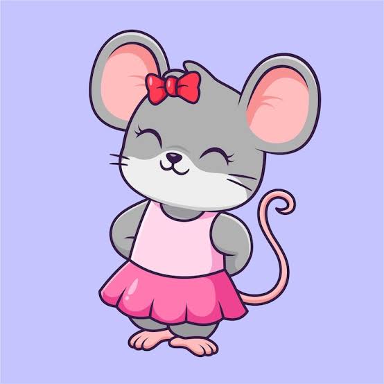 Cartoon Mouse Girl