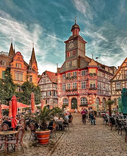 Historic European Town Square