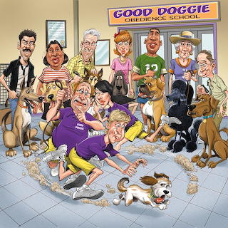 Dog Training School Cartoon