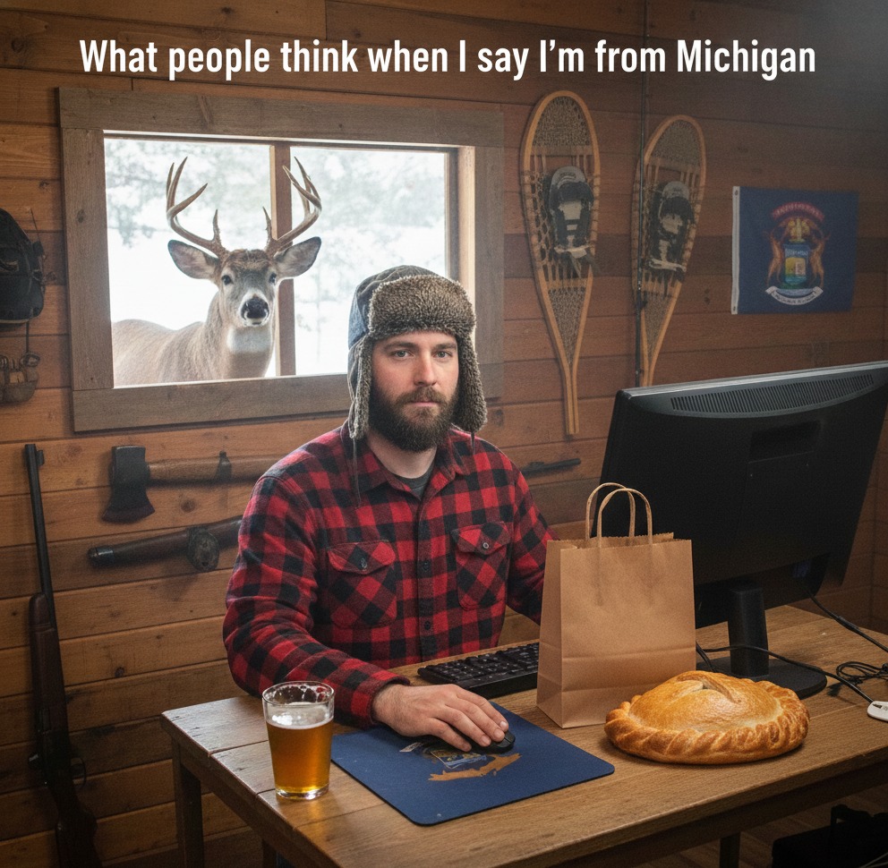 Michigan Cabin Stereotype Meme