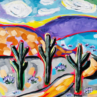 Southwest Desert Saguaro Landscape