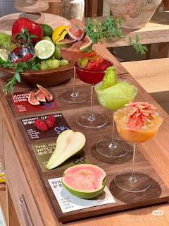 Colorful Fruit Cocktails Display