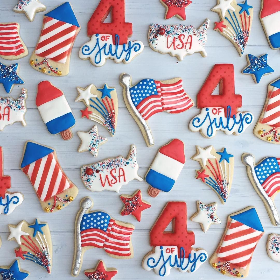 Patriotic July 4 Cookies