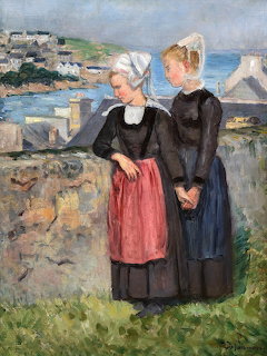 Breton Women Coastal Painting