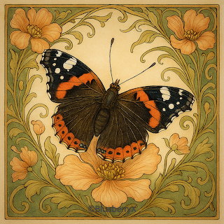 Butterfly Floral Frame