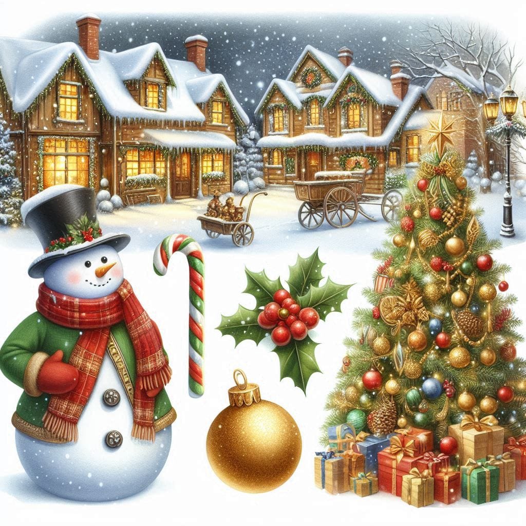 Christmas Snowman Tree