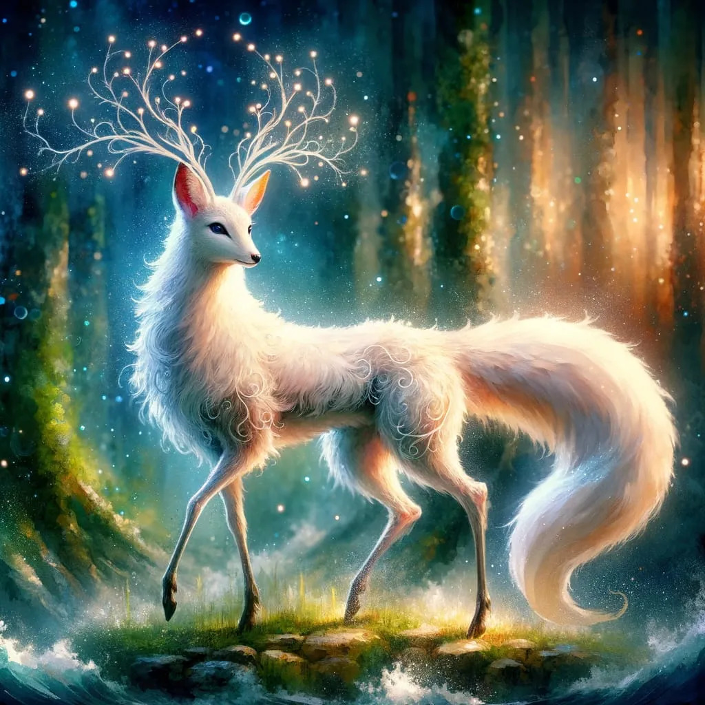 Glowing Antlered Fox