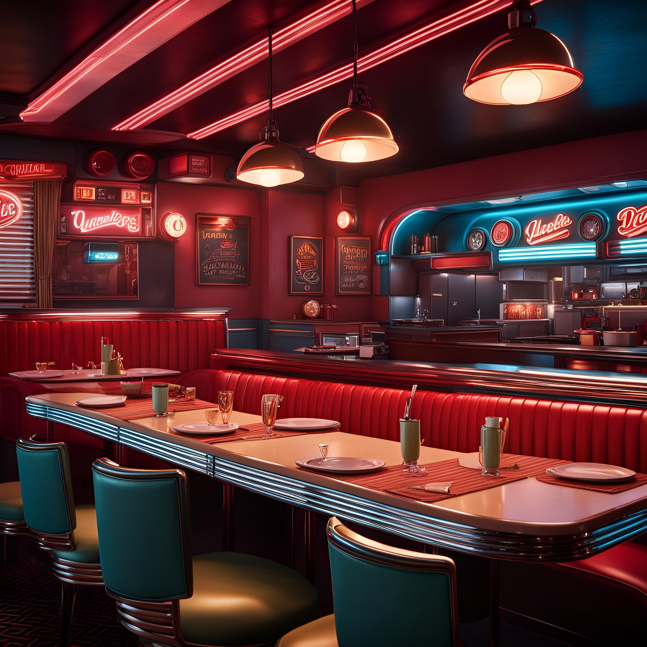 Retro Neon Diner