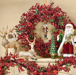 Christmas Wreath Santa Decor
