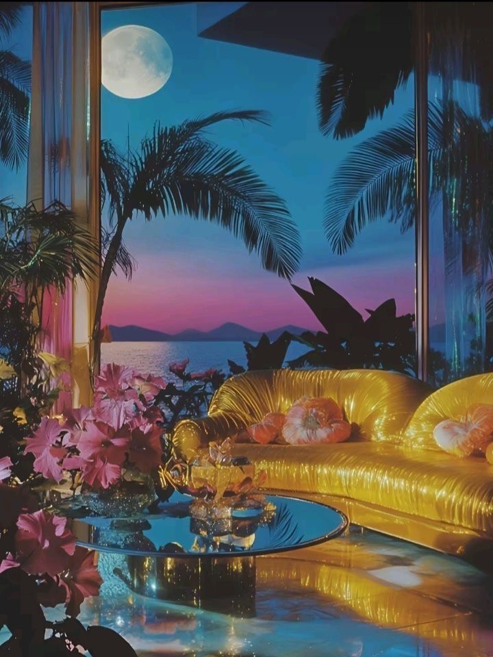 Moonlit Tropical Interior