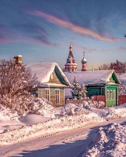 Winter in Pereslavl-Zalesky Russia
