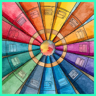 Colorful Book Tunnel