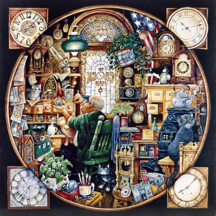 Vintage Curiosity Cabinet Collage