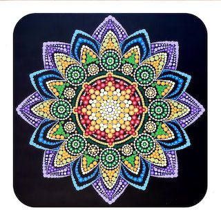 Colorful Dot Mandala Art