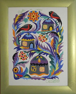 Folk Art Birds Houses